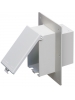 Arlington DBVME1CGC - Electrical Box with Weatherproof Cover - Fixed Flange for 1-1/2-Inch Wall Systems - Clear - Vertical - 1-Gang